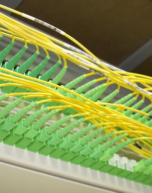 Fiber optic telecom setup
